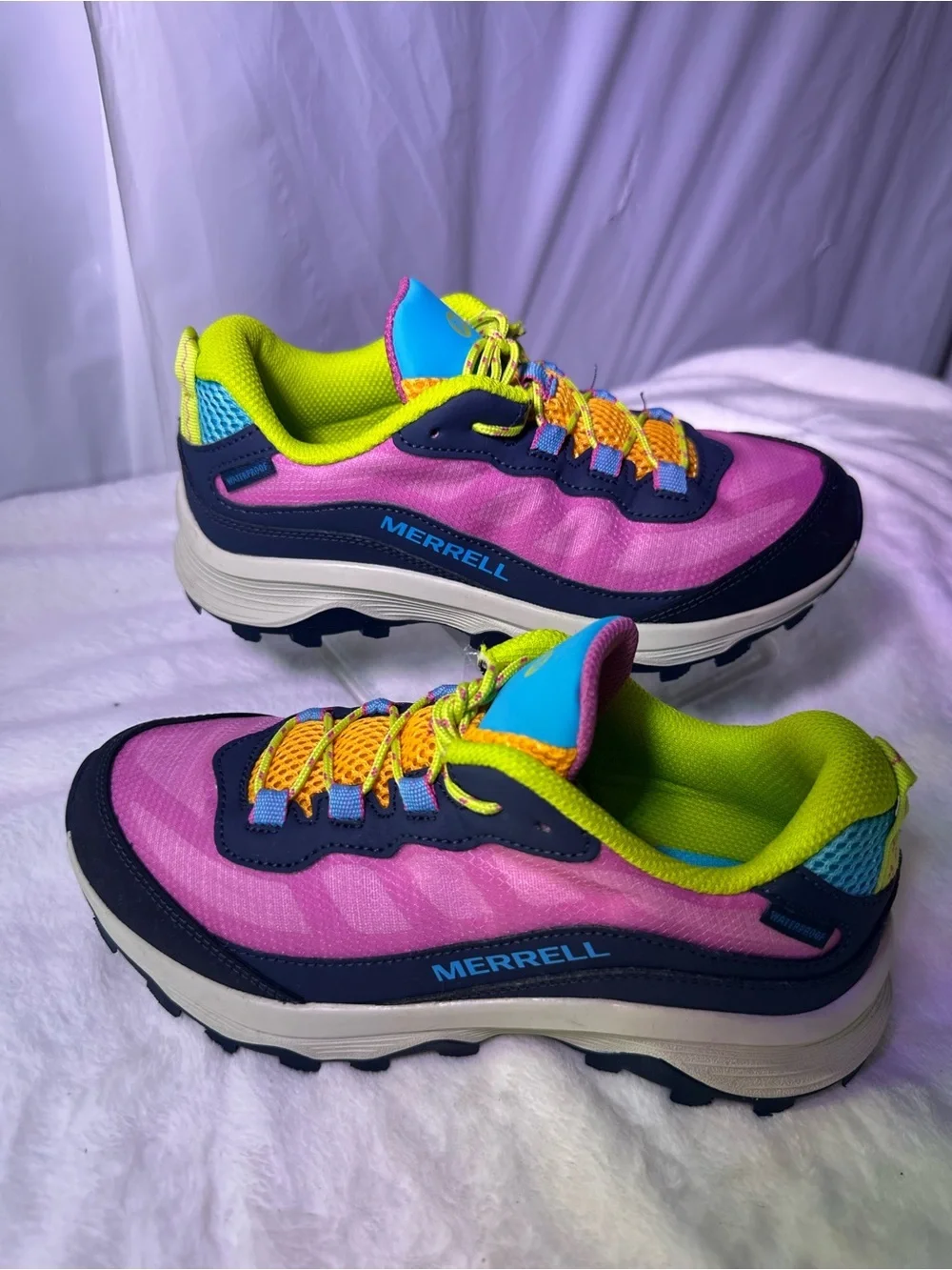 Merrell Kids Pink Multi-Color Trail Sneaker